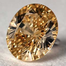 Cognacfarbener Diamant mit 0.58 Ct, P1